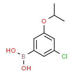 ChemSpider 2D Image | (3-Chloro-5-isopropoxyphenyl)boronic acid | C9H12BClO3