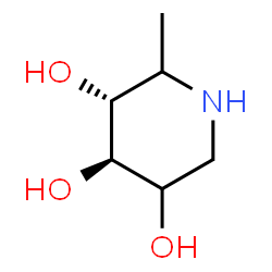 ChemSpider 2D Image | (3R,4R)-2-Methyl-3,4,5-piperidinetriol | C6H13NO3