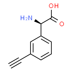 ChemSpider 2D Image | (2R)-Amino(3-ethynylphenyl)acetic acid | C10H9NO2
