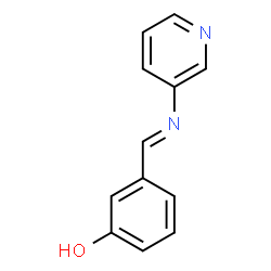 ChemSpider 2D Image | 3-[(E)-(3-Pyridinylimino)methyl]phenol | C12H10N2O
