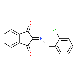 ChemSpider 2D Image | 2-[(2-Chlorophenyl)hydrazono]-1H-indene-1,3(2H)-dione | C15H9ClN2O2