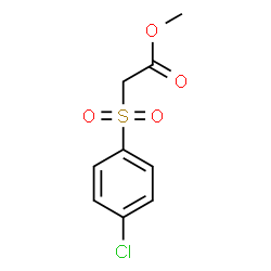 ChemSpider 2D Image | Methyl [(4-chlorophenyl)sulfonyl]acetate | C9H9ClO4S