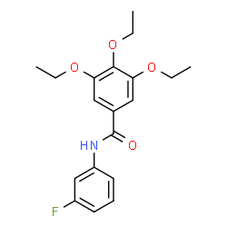 ChemSpider 2D Image | 3,4,5-Triethoxy-N-(3-fluorophenyl)benzamide | C19H22FNO4