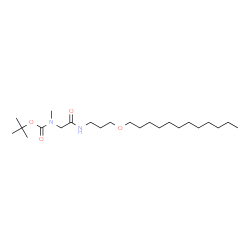ChemSpider 2D Image | 2-Methyl-2-propanyl (2-{[3-(dodecyloxy)propyl]amino}-2-oxoethyl)methylcarbamate | C23H46N2O4