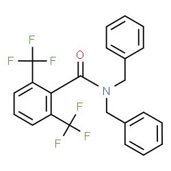 ChemSpider 2D Image | N,N-Dibenzyl-2,6-bis(trifluoromethyl)benzamide | C23H17F6NO