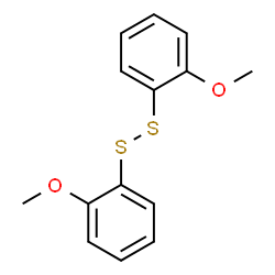 ChemSpider 2D Image | Bis(2-methoxyphenyl) disulfide | C14H14O2S2