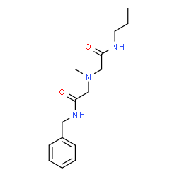 ChemSpider 2D Image | 2-{[2-(Benzylamino)-2-oxoethyl](methyl)amino}-N-propylacetamide | C15H23N3O2