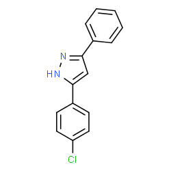 ChemSpider 2D Image | 3-(4-chlorophenyl)-5-phenyl-1H-pyrazole | C15H11ClN2