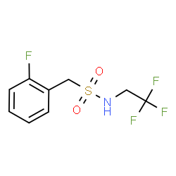 ChemSpider 2D Image | 1-(2-Fluorophenyl)-N-(2,2,2-trifluoroethyl)methanesulfonamide | C9H9F4NO2S