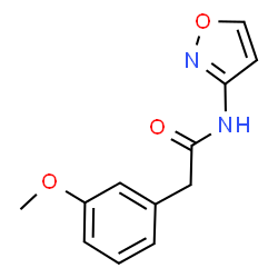 ChemSpider 2D Image | 2-(3-Methoxyphenyl)-N-(1,2-oxazol-3-yl)acetamide | C12H12N2O3