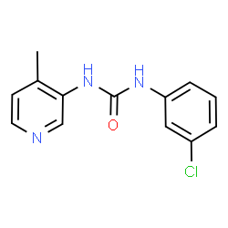ChemSpider 2D Image | 1-(3-Chlorophenyl)-3-(4-methyl-3-pyridinyl)urea | C13H12ClN3O