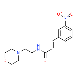 ChemSpider 2D Image | (2E)-N-[2-(4-Morpholinyl)ethyl]-3-(3-nitrophenyl)acrylamide | C15H19N3O4