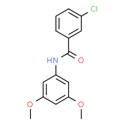 ChemSpider 2D Image | 3-Chloro-N-(3,5-dimethoxyphenyl)benzamide | C15H14ClNO3