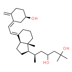 ChemSpider 2D Image | (3R,5E,7E)-9,10-Secocholesta-5,7,10-triene-3,23,25-triol | C27H44O3