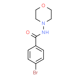 ChemSpider 2D Image | 4-Bromo-N-(4-morpholinyl)benzamide | C11H13BrN2O2