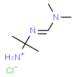 ChemSpider 2D Image | 2-{(E)-[(Dimethylamino)methylene]amino}-2-propanaminium chloride | C6H16ClN3