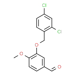 ChemSpider 2D Image | 3-(2,4-Dichloro-benzyloxy)-4-methoxy-benzaldehyde | C15H12Cl2O3