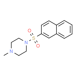 ChemSpider 2D Image | 1-Methyl-4-(2-naphthylsulfonyl)piperazine | C15H18N2O2S