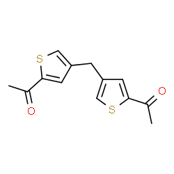 ChemSpider 2D Image | 1,1'-(Methylenedi-4,2-thienediyl)diethanone | C13H12O2S2
