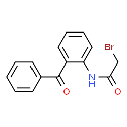 ChemSpider 2D Image | N-(2-Benzoylphenyl)-2-bromoacetamide | C15H12BrNO2