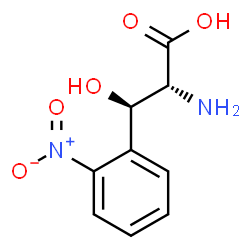 ChemSpider 2D Image | (betaR)-beta-Hydroxy-2-nitro-D-phenylalanine | C9H10N2O5