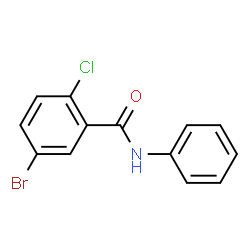 ChemSpider 2D Image | 5-Bromo-2-chloro-N-phenylbenzamide | C13H9BrClNO