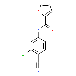 ChemSpider 2D Image | N-(3-Chloro-4-cyanophenyl)-2-furamide | C12H7ClN2O2