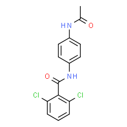 ChemSpider 2D Image | N-(4-Acetamidophenyl)-2,6-dichlorobenzamide | C15H12Cl2N2O2