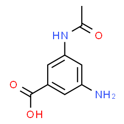 ChemSpider 2D Image | 3-Acetamido-5-aminobenzoic acid | C9H10N2O3