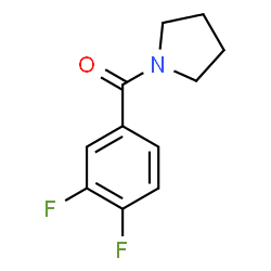 ChemSpider 2D Image | (3,4-Difluorophenyl)(1-pyrrolidinyl)methanone | C11H11F2NO