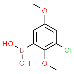 ChemSpider 2D Image | (3-Chloro-2,5-dimethoxyphenyl)boronic acid | C8H10BClO4