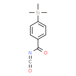 ChemSpider 2D Image | 4-(Trimethylsilyl)benzoyl isocyanate | C11H13NO2Si