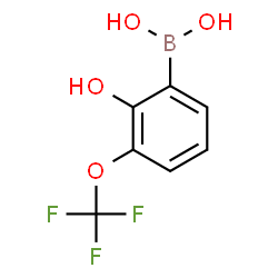 ChemSpider 2D Image | [2-Hydroxy-3-(trifluoromethoxy)phenyl]boronic acid | C7H6BF3O4