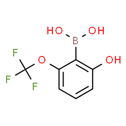 ChemSpider 2D Image | [2-Hydroxy-6-(trifluoromethoxy)phenyl]boronic acid | C7H6BF3O4