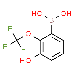 ChemSpider 2D Image | [3-Hydroxy-2-(trifluoromethoxy)phenyl]boronic acid | C7H6BF3O4