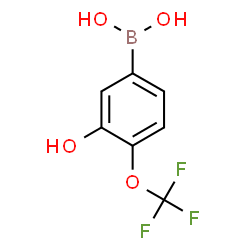 ChemSpider 2D Image | [3-Hydroxy-4-(trifluoromethoxy)phenyl]boronic acid | C7H6BF3O4