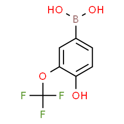 ChemSpider 2D Image | [4-Hydroxy-3-(trifluoromethoxy)phenyl]boronic acid | C7H6BF3O4