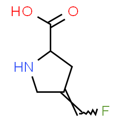 ChemSpider 2D Image | (4E)-4-(Fluoromethylene)proline | C6H8FNO2