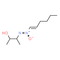 ChemSpider 2D Image | 3-[(Z)-(1E)-1-Hexen-1-yl-ONN-azoxy]-2-butanol | C10H20N2O2