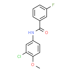 ChemSpider 2D Image | N-(3-Chloro-4-methoxyphenyl)-3-fluorobenzamide | C14H11ClFNO2