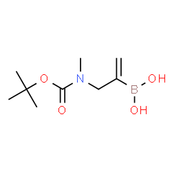ChemSpider 2D Image | [3-(Methyl{[(2-methyl-2-propanyl)oxy]carbonyl}amino)-1-propen-2-yl]boronic acid | C9H18BNO4
