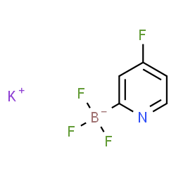 ChemSpider 2D Image | Potassium trifluoro(4-fluoro-2-pyridinyl)borate(1-) | C5H3BF4KN