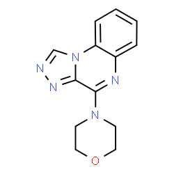 ChemSpider 2D Image | 4-(4-Morpholinyl)[1,2,4]triazolo[4,3-a]quinoxaline | C13H13N5O