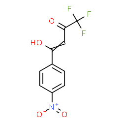 ChemSpider 2D Image | 1,1,1-Trifluoro-4-hydroxy-4-(4-nitrophenyl)-3-buten-2-one | C10H6F3NO4