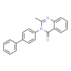ChemSpider 2D Image | 3-(4-Biphenylyl)-2-methyl-4(3H)-quinazolinone | C21H16N2O