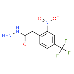 ChemSpider 2D Image | 2-[2-Nitro-4-(trifluoromethyl)phenyl]acetohydrazide | C9H8F3N3O3