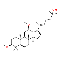 ChemSpider 2D Image | (3beta,12beta,20E)-3,12-Dimethoxydammar-20(22)-en-25-ol | C32H56O3