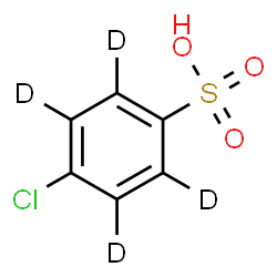 ChemSpider 2D Image | 4-Chloro(~2~H_4_)benzenesulfonic acid | C6HD4ClO3S