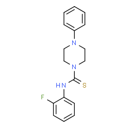 ChemSpider 2D Image | N-(2-Fluorophenyl)-4-phenyl-1-piperazinecarbothioamide | C17H18FN3S