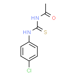 ChemSpider 2D Image | N-[(4-Chlorophenyl)carbamothioyl]acetamide | C9H9ClN2OS